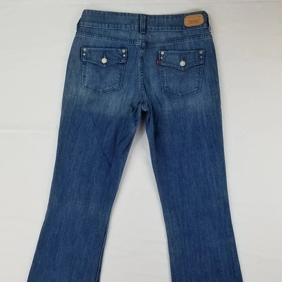 Levi's Womens 526 Slender Boot 4M Blue Denim Jeans - Picture 6 of 8